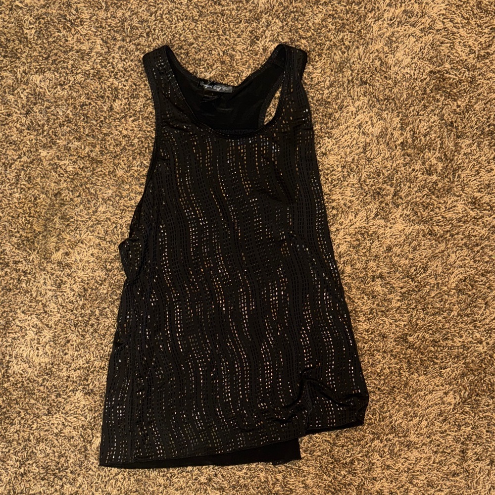 Cowgirl Tuff Black Racerback Tank